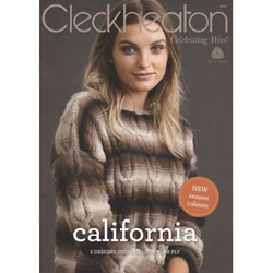 Image of Cleckheaton Knitting Pattern 3010 California, yours free with 4 or more balls of California knitting yarn