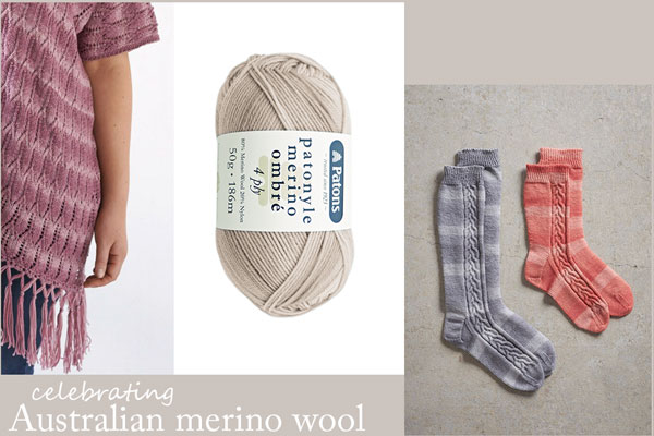 Celebrating Australian merino wool, Patonyle Merino Ombre knitting yarn new to our range