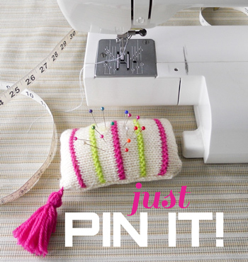 Just Pin It: free knitting pattern for our merino magic highlights pincushion
