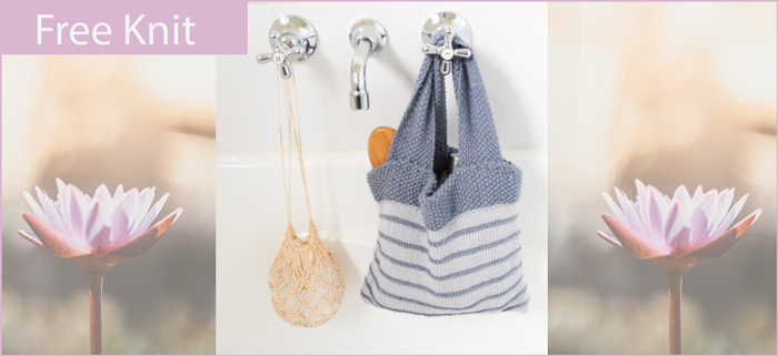 Our Bath Time Bag/Peg Bag knitting pattern leaflet is free all this month, when you make any purchase from our store