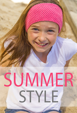 Free Summer Style: try this simple knotted headband in pure cotton for a cool Summer accessory