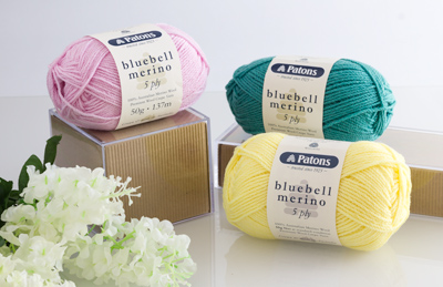 Bluebell Merino 5ply knitting yarn from Patons, premium quality Australian Merino wool