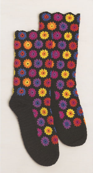 Image of Colourway 2 for Cosy Crochet Socks