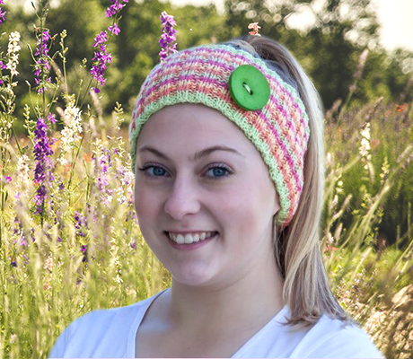 Bonus 8ply Cotton headband pattern leaflet when you purchase Heirloom Cotton 8ply knitting yarn