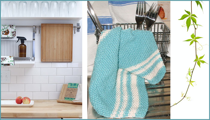 Reusable Dish Cloth : knit your own dish cloth to reduce landfill and waste