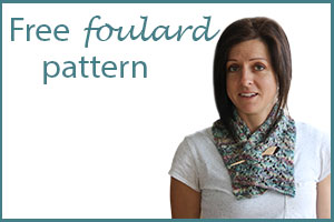 Free foulard pattern in silky merino