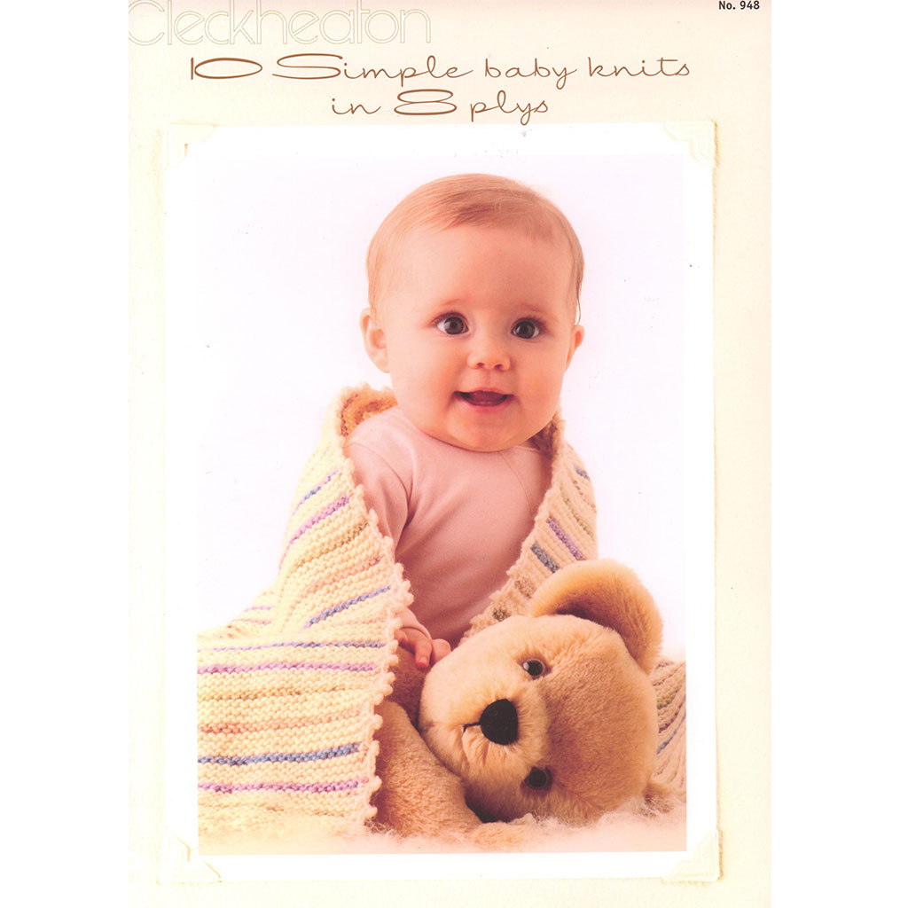 Cleckheaton 10 Simple Baby Knits in 8plys Bk 948