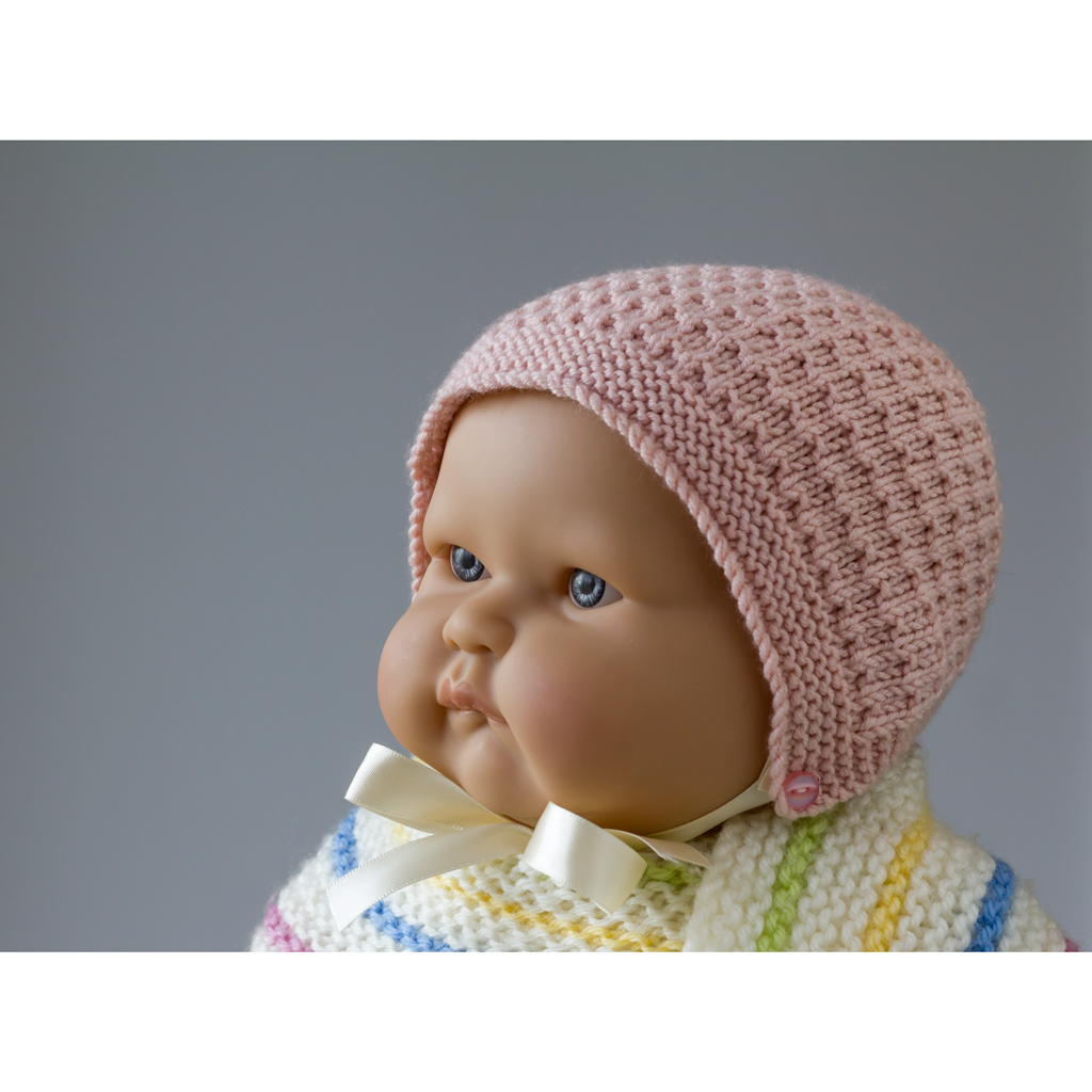 Baby bonnet hot sale with ribbon