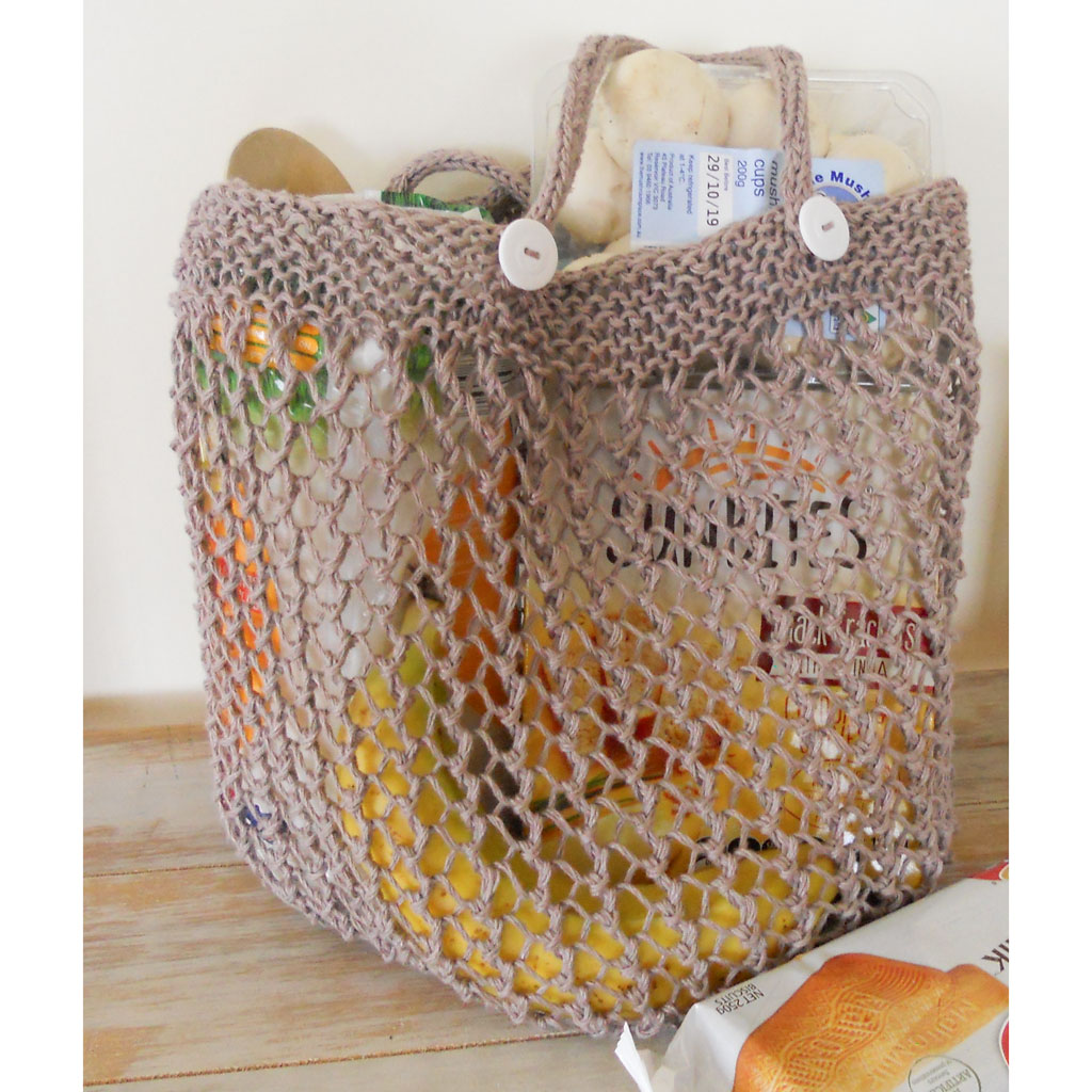 Kit: Linen 'Good Earth' Knitted String Bag KKA1904 ...
