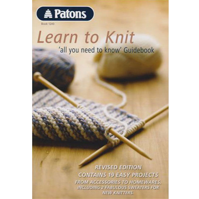 Patons Learn to Knit Book 1249 Knitting Yarns by Mail