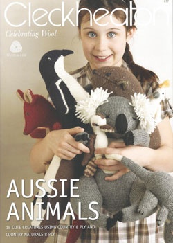 Cover of knitting pattern book Aussie Animals
