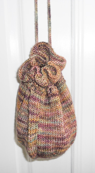 Silky Merino Drawstring Bag, Knitting Kits Australia kit KKA1901